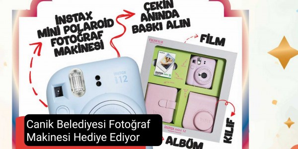 Canik Belediyesi Fotoğraf Makinesi Hediye Ediyor