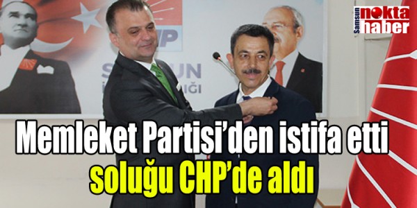 Memleket Partisi’den istifa etti soluğu CHP’de aldı