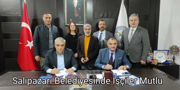 Salıpazarı Belediyesinde İşçiler Mutlu