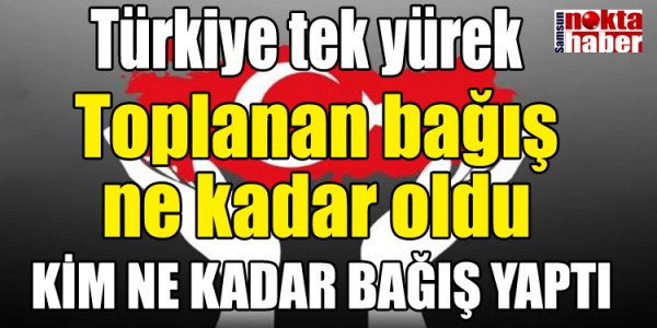 Depremzedeler için Toplanan bağış ne kadar oldu