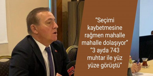 Seçimi kaybetmesine rağmen mahalle mahalle dolaşıyor