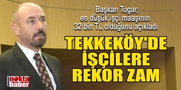 Tekkeköy’de işçiler bayram etti