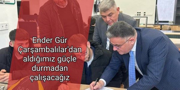 Çarşambalılar'dan aldığımız güçle durmadan çalışacağız