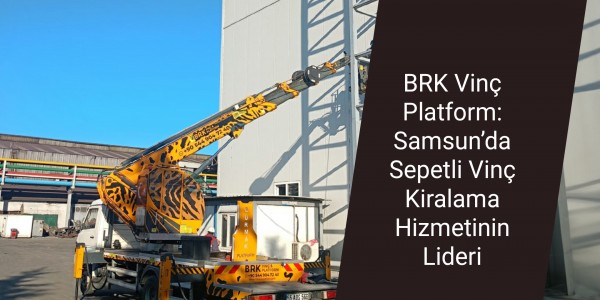 BRK Vinç Platform: Samsun’da Sepetli Vinç Kiralama Hizmetinin Lideri