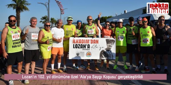 Lozan’ın 102. yıl dönümüne özel ‘Ata’ya Saygı Koşusu’ gerçekleştirildi