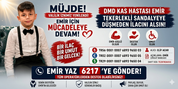 Samsun’un Evladı Mustafa Emir İçin Zamanla Yarış Başladı: Destek Çağrısı Büyüyor