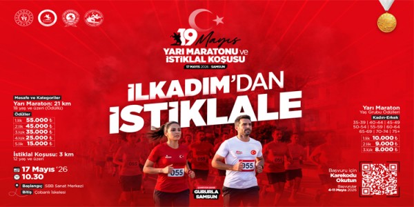 SPORUN KALBİ SAMSUN’DA ATIYOR: 19 MAYIS YARI MARATONU VE İSTİKLAL KOŞUSU DÜZENLENİYOR